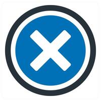 remove icon concept in blue color vector