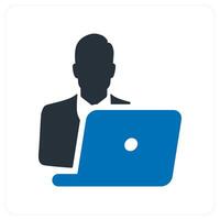 Study and education icon concept in blue color vector