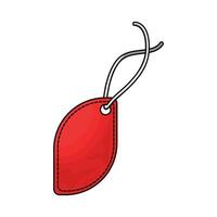 empty red tag vector