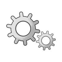 illustration of setting gears vector