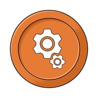 settings button illustration vector