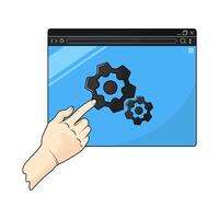 web settings control vector