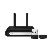 advanced black wifi router vector