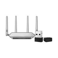 illustration of advanced wifi router vector