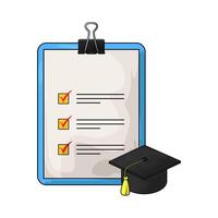 health insurance with graduation cap vector