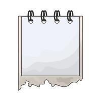 illustration of empty notepad vector