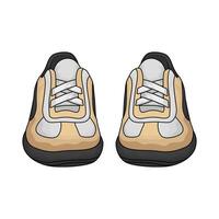 a pair of shoes illustration vector