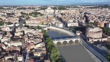Above view of Rome Skyline at Rome in Lazio Italy.. Architecture Sky Clouds. video