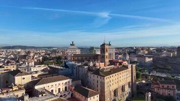 Above view of Rome Skyline at Rome Lazio in Italy.. Outdoor Architecture. video