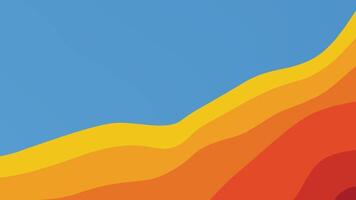Bright colored background with wave pattern. video