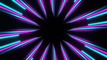 Pink and Cyan Neon Energy Center Background VJ Loop in 4K video