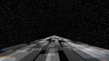 Black and White Space Bridge Background VJ Loop in 4K video