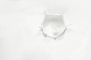 A splash of milk in the form of a crown. photo
