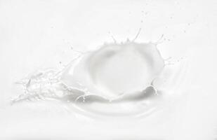 Milk splash in the shape of a crown photo