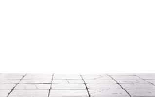 A white tile floor with a white background photo