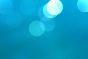 Beautiful blue water bokeh background photo