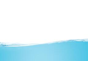 Blue wave on isolated background photo