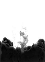 Black ink on an isolated white. Abstract texture photo