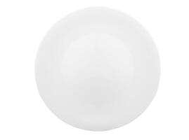 White plate on a white isolated background photo