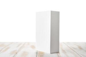 White box from the phone with isolated background photo
