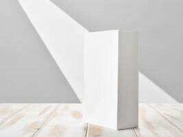 White box from a modern gadget on the table photo