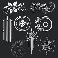 abstract floral background with flowers vector