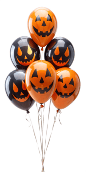 dia das Bruxas jack o lanterna abóbora balões png