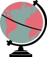 A globe with a line through it png