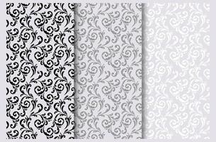Set of decorative vintage patterns vector