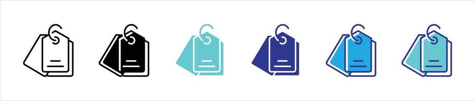 label price tag icon set. product tag icon for app and web vector