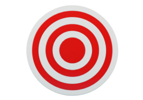 Aiming Target with Concentric Circles on Transparent Background png