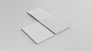 white notepad in scene, side view photo