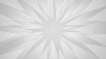 white color multiple triangular spikes wiggling broken glass modern design loop able geometrical background video