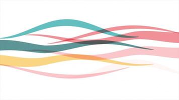 simple and elegant colourful wavy lines modern design loop able geometrical background video