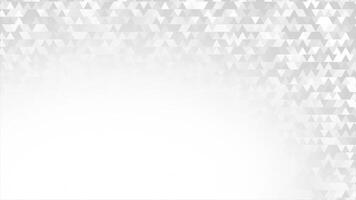 white multiple triangular shapes appearing and disappearing faded modern design loop able geometrical background video