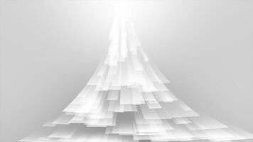 white color multiple rectangular shapes flowing downwards modern design geometrical background video