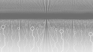 white color hi-tech particles big data hi-tech design seamless technological background video