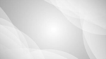 white color wiggling multiple circular shapes with blank space modern design loop able geometrical background video