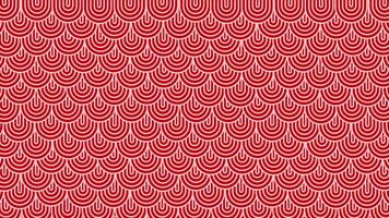 Red color simple and classy multiple circular shapes slowly wiggling abstract design loop able geometrical background video