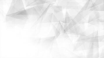 white color wiggling low poly patterns polygonal design geometrical background video
