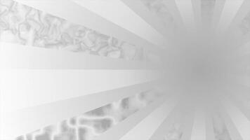 white color multiple design rotating retro radial complex design loop able geoemtrical background video