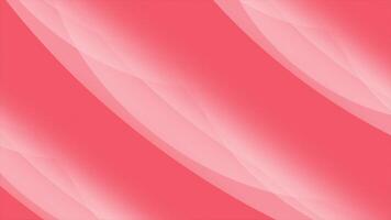 Red color multiple circular shapes wiggling placed diagonally with blank space gradient design loop able geometrical background video