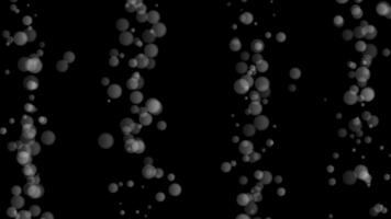 white color multiple bubble particles moving upwards and downwards modern design dark fluid background video
