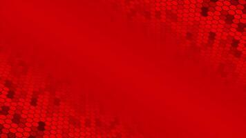 Red color appearing and disappearing hexagonal shapes modern design 3d seamless loop able geometrical background video