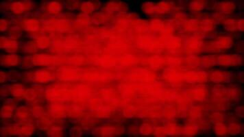 Red color bokeh flickering particles moving horizontally gradient design geometrical background video