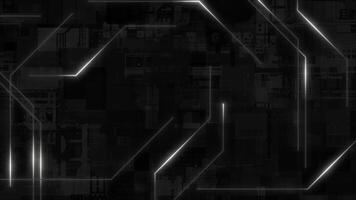 white color glowing lines big data hi-tech mother board design loop able technological background video