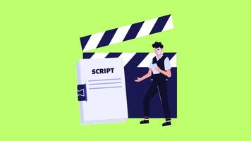 Behind the script the art of storytelling animation isolated green screen background video