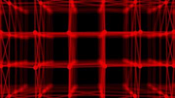 Red color lines and dots mesh pattern plexus gradient design dark loop able geometrical background video