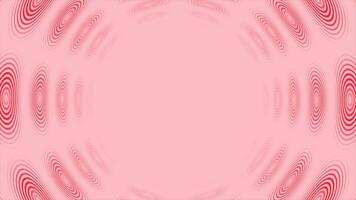 Red color simple and elegant moving circular shapes with 3d depth tunnel seamless design geometrical background video