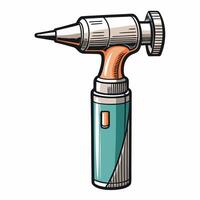 Colorful Illustration of a Modern Drill Machine with Retro Design Elements vector